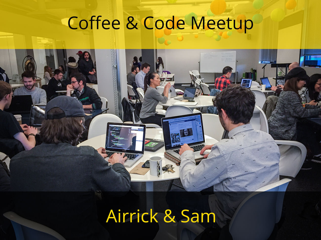 Sam & Airrick at Coffee and Code