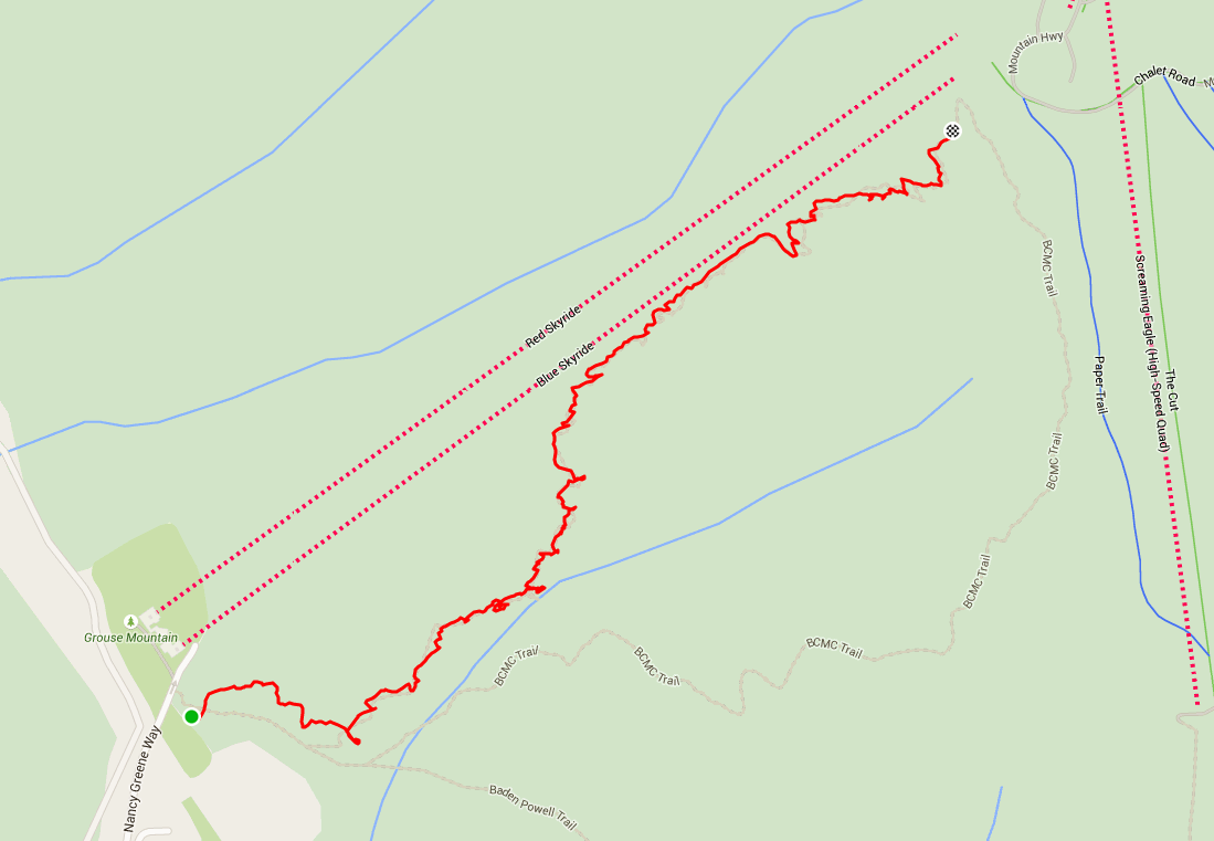 Grouse Grind Map