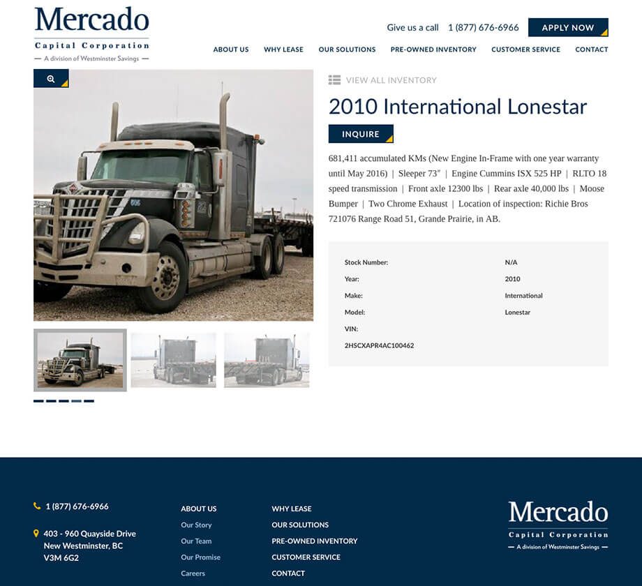 Mercado Capital Corporation website